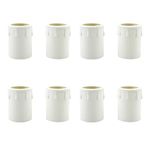 Gad2go 8 Pieces Candle Drip Sleeves 44x60mm Candle Light Cover Sleeves Plastic Candle Socket Cover for Chandelier Lamp Wall Light Holiday Decoration