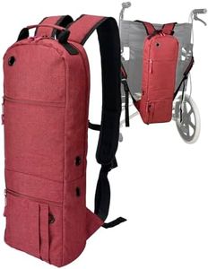 Healvaluefit Oxygen Cylinder Backpack O2 Tank Carrying Hodler Bag for Tank D/M-15，JD/M-22 (Red)