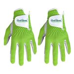 Scott Edward 2-Pack Men's Golf Glove Universal Fit, No-Slip, Breathable, Soft, Washable, Worn on Left Hand, Green (27-XXL)