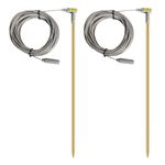 Brass Grounding Rod with 40ft Wire,Earthing Rod Great to Use with Grounding Mat,Pillowcase,Pad (Brass Grounding Rod Kit(Set of 2))