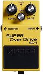 BOSS SD-1 SUPER OverDrive Effects Pedal for Guitar and Bass - Mild to Moderate Tube - like Overdrive Characteristics Ideal for Clean and Driven amps. BOSS 5-Year Warranty.,Yellow