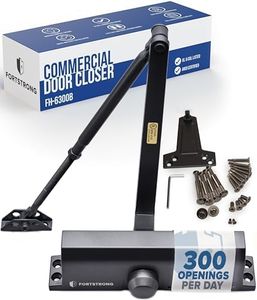 FORTSTRONG Commercial Door Closer (Black) - Automatic Door Closer - UL Listed Grade 1 ADA Hydraulic Door Closers Certified - FS-6300B