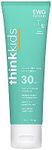 Thinkkids Mineral Sunscreen, SPF 30 Clear Zinc Oxide Sunscreen, 3 Fl Oz, Natural Reef Safe, Water Resistant Sunscreen for Kids, Vegan Broad Spectrum Sun Screen