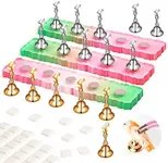 SAVILAND Nail Stand for Press Ons Display:15pcs Nail Stand Set 3X Strong Magnet Nail Holder for Painting Nails Fake Nails Flase Holder Iridescent Acrylic Nails Art Adhesive Putty Nail Tools Home DIY