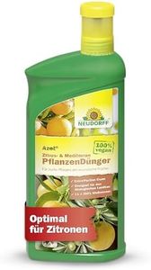 Neudorff Azet Zitrusdünger und mediterraner PflanzenDünger 1L flüssig - 100% natürlicher Zitronenbaum Dünger mit Extra Eisen für aromatische Zitronen, Orangen und Oliven