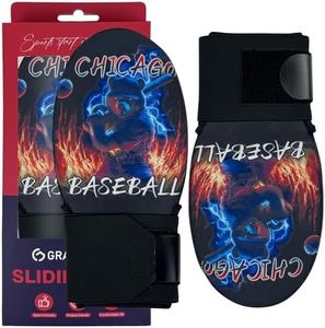 Gracfulcub Baseball Sliding Mitt, Sliding Glove Baseball Softball Guard, Ergonomic Design Protect Fingers (Chicago Fire)