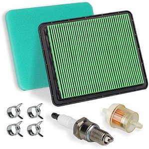 HOODELL GCV160 Air Filter Tune Up Kit for Honda GCV190 GC190 GC160 GX100 Engine HRC216 HRR216 HRR2169VKA HRX217 Lawn Mower, Replace GCV160 Spark Plug 17211-ZL8-023 Air Cleaner