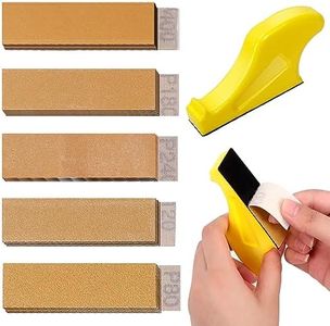 Swpeet 45Pcs in Set 14 Types 9" x 3.6" Wet & Dry Sandpapers, Wet or Dry Sandpaper, 120 to 3000 Assorted Grit Sandpapers with Sanding Block Sander and Brushes, Sand Paper Variety Pack Sandpaper