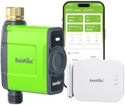RAINPOINT WiFi Water Timer for Garden Hose, Brass Inlet WiFi Sprinkler Controller, Smart Hose Timer Valve with Ethernet Gateway, Rain Delay for Garden/Lawn (Support WiFi & Ethernet Connection)