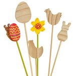 Eduplay 210115 Flower Plug 12Er Set'' Easter, Multi Colour