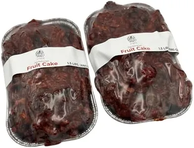 Songbird Farms Fruit Cake - Pack of 2 Gourmet, Individually Wrapped Loaf Cakes Packed with Nuts and Candied Fruit - Small Batch, Bakery Fresh Fruitcake, Made in the USA (3 Lbs)