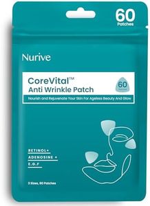 NURIVE Advanced Wrinkle Patches 60ct | Smile Line, Frown Line Wrinkle Patches | Wrinkle Patches for Facial Korean Skin Care | Face Wrinkle Tape Invisible Overnight with Retinol & Collagen