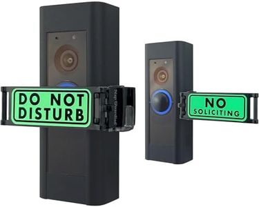Do Not Disturb Doorbell Cover Sign, No Tools Required, Fits Over any Push Button or Video Doorbell