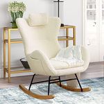 Vaztrlus Teddy Velvet Rocking Chair