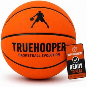 TRUEHOOPER Silent Basketball – Size 7 Indoor Basketball (PRO Version) - Grooved Foam Ball for Quit Dribbling and Indoor Training – Higher Bounce Noiseless Ball - Non-Deforming Packaging