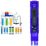 Express Water RO5DX Reverse Osmosis Filtration System + HM Digital TDS-EZ Water Quality TDS Tester