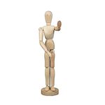 Wooden Human Mannequin, Manikin Sketch Model Art/Artist Unisex Model with Stand - Wooden Artist Manikin for Art/Body Drawing (20CM)