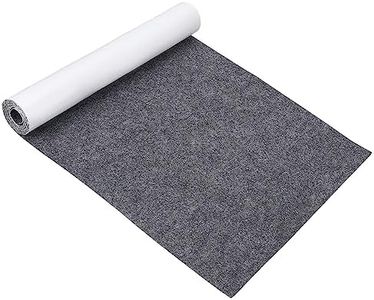 BENECREAT Lámina de Fieltro Autoadhesivo para forrar estantes,Posavasos, Cajas,Marcos de Fotos, Patas de sillas, 40 cm x 2 m x 1 mm de Grosor, Gris