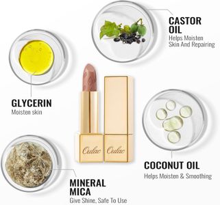 OULAC Sahara Gold Glitter Lipstick – Shimmering Metallic Finish