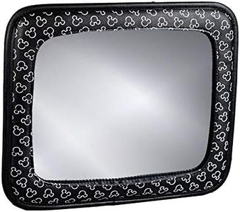 J.L. Childress Disney Baby by Adjustable Baby Car Mirror for Rear Facing Child, Mickey Black, 2403DIS