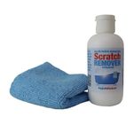 AngloAdhesives 100ml Scratch Remover & Polishing Compound for Removing Scratches, Marks & Haziness on Acrylic Bathtubs & Shower Trays. Includes 1 Micro Fibre Cloth