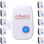 2026 Upgraded Ultrasonic Pest Repellent 10 Pack, Electronic Mouse Repellent Plug-in,Indoor Mouse Repellent