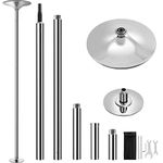 Topeakmart 45mm Portable Professional Stripper Pole Spinning and Static Dance Pole Kit Removable Fitness Exercise Dancing Pole