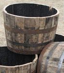 Celtic Timber Half Whiskey Barrel Planter - Made to Order From 40 Gallon Barrel. Perfect for Garden Plants, Trees etc