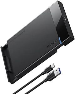 UGREEN USB C Boîtier Externe 2,5 Pouces Disque Dur SATA III II I HDD SSD USB 3.1 Gen 2 Type C 6Gbps UASP Supporte Windows Mac OS Linux, Câble USB A vers USB C Inclus