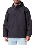 Dickies, Men's, WATERPROOF RAIN JACKET, BLACK, M