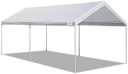 Caravan Canopy 10 X 20-Feet Domain Carport, White