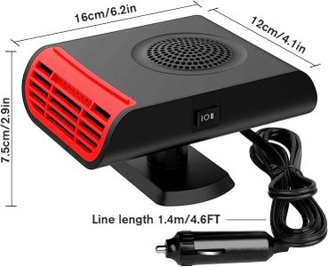 Leaflai 150W 12V Car Heater – Portable Vehicle Defroster