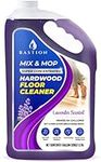 Bastion Hardwood Floor Cleaner Concentrate - For Hardwood, Laminate, and Engineered Floors - Lavender Scent - 1 Gallon (64 Gal Diluted) - USA Made