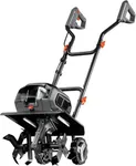 Cordless Garden Tiller/Cultivator Compatible with Dewalt 20v Max Battery (Tool Bare) 14.2'' Width 8.7'' Depth 16 Steel Tines, Electric Rototiller Brushless Foldable with Adjustable Wheels