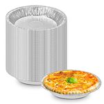 The Baker Celebrations 6" Aluminum Foil Pie/Tart Pans - Made in USA, Disposable Mini Cakes & Quiche Baking Plates (120)