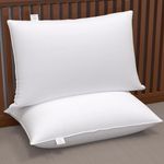 MY ARMOR Height Adjustable Microfiber Pillow Set of 2 for Sleeping, Diwali Gifts, Without Cover, 16x24 Inches, White