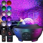 Galaxy Projector, Cinnyc Star Projector with Remote Control,Music Bluetooth Speaker,Timer,Ocean Wave Star Sky LED Night Light Lamp for Baby,Kids Bedroom,Stage,Birthdays,Christmas