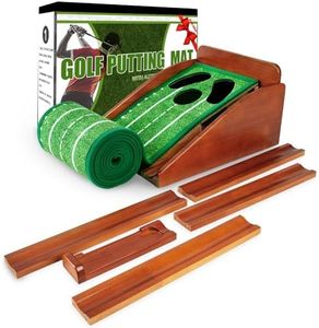 GOTOSOBAY Putting Green Indoor,Golf Putting mat with Auto Ball Return – Premium Golf Putting Mat for Home, Office, or Outdoors – Perfect Golf Gift for Men & Women, Practice Anywhere