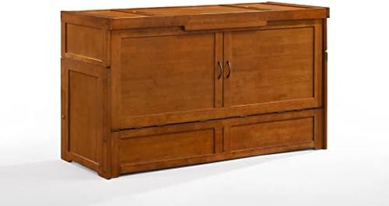 Night & Day Murphy Cube Cabinet Chest Bed (Queen, Hickory)