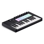 Novation Launchkey Mini 25 [MK4] — Portable 25 Mini-Key, USB, MIDI Keyboard Controller with DAW Integration. Chord Mode, Scale Mode, Drum Pads, and Arpeggiator. Includes Music Creation Software Bundle