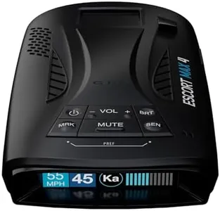 Escort MAX 4 Radar Detector – 2X The Filtering Accuracy, AutoLearn Intelligence, Advanced Detection Range, Built-in GPS and Bluetooth Connectivity, Apple CarPlay and Android Auto Compatible