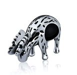 Bolenvi Moose Elf Deer Animal 925 Sterling Silver Charm Bead for Pandora & Similar Charm Bracelets or Necklaces, Sterling Silver, No Gemstone