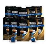 COFFEEZA Classico Aluminium Coffee Capsules, Intensity - 6 |100% Arabica Coffee | Nespresso Compatible Coffee Pods | Box Of 10 (100 Capsules), 1 Kg 200 gram