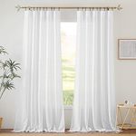 RYB HOME White Curtains & Drapes - 