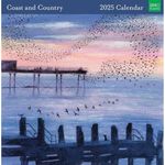 Museums & Galleries 2025 Square Wall Calendar - Coast and Country - Lucy Grossmith Designs - Eco-Friendly - Made in the UK