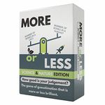 More or Less Science & Nature Edition Card Game - How Good Is Your Judgement? 2 Players+ | Adults, Teens & Kids |