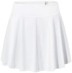 Blevonh Tennis Skirts for Women,Elastic Waist Golf Skort Ladies Petite Pleated Running Sports Skirt with Pocket Girls White Workout Skorts with Shorts Casual Activewear M
