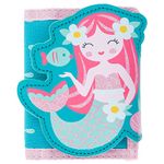 Stephen Joseph, Kids Unisex Wallet, Toddler Wallet for Boys and Girls with Applique Designs, Screen Printed Wallet with Zippered Coin Pocket, Mermaid