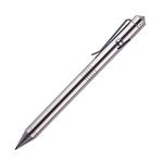 SMOOTHERPRO Bolt Action Pen Decent Stainless Steel with Pilot G2 Refill Tungsten Tactical Tip Durable Stainless Steel Clip for EDC Pocket Military Design (SSG050)