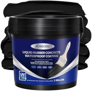 Roof-Sealant Waterproof, 1 Gallon（Black） Flexible Elastomeric Coating for RV Camper Trailer Metal Buildings, Crack Proof Liquid Rubber Repair Sealant